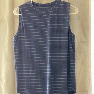 Brunswick Muscle Tank- blue and white